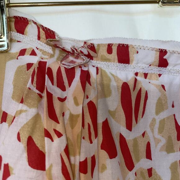 Think Tank Floral Lattice Cut Out Hem Pleated Side Zip A Line Cottagecore Sz 10 - Picture 3 of 14